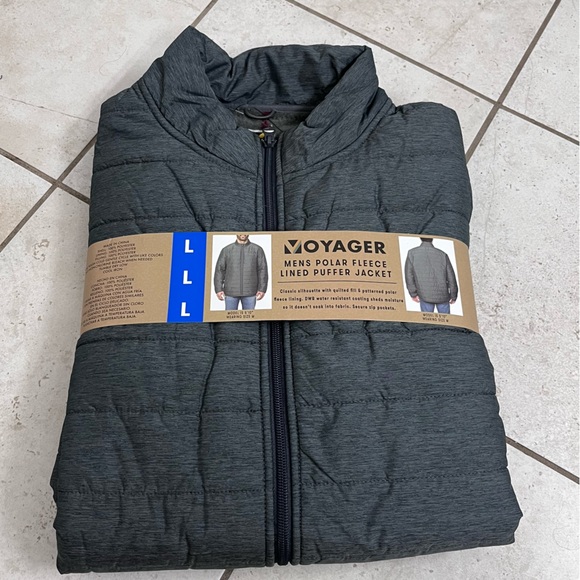 voyager Jackets & Coats Nwt Voyager Mens Polar Fleece Lined Puffer